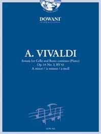 Sonata for Cello and BC Op.14 No.3,RV43 in a minor - noty na violoncello